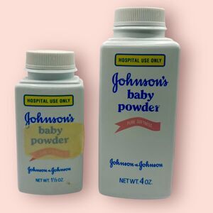 Vintage Johnson's Baby Powder Hospital Use Only Used TALC